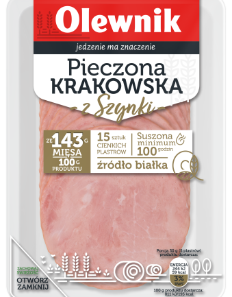 Pieczona krakowska z szynki